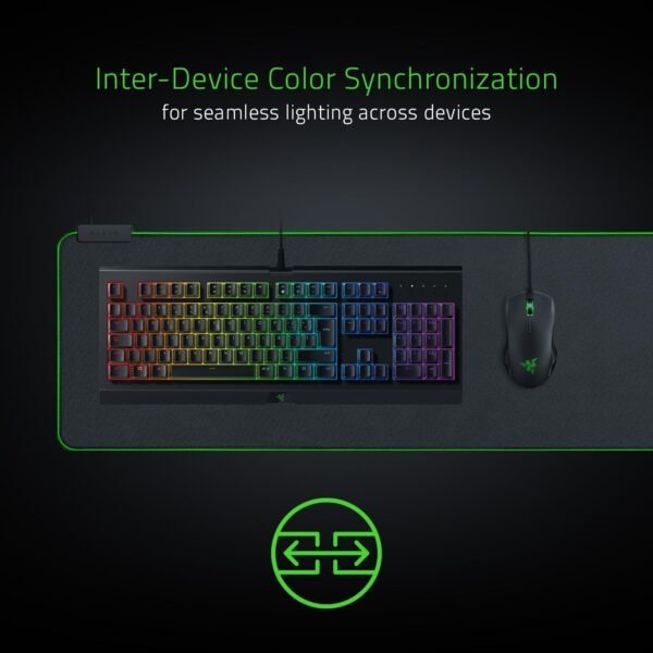 Razer Goliathus Extended Chroma Gaming Mousepad: Customizable Chroma RGB Lighting - Soft, Cloth Material - Balanced Control & Speed - Non-Slip Rubber Base - Classic Black - Image 3