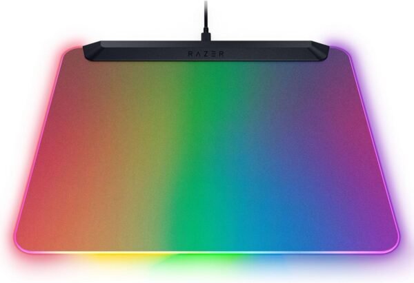 Razer Firefly V2 Pro Fully Illuminated RGB Gaming Mouse Mat: Backlit Design – 15 Zone Chroma Lighting – USB 2.0 Port – Detachable USB Type C Cable – Micro Textured Surface – Anti Slip Base - Image 8