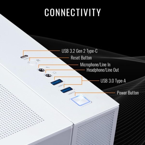 Thermaltake LCGS View 9870S-380 Gaming Desktop (AMD Ryzen™ 7 9800X3D, ToughRam 32GB DDR5 6000MT/s RGB Memory, NVIDIA® GeForce RTX™ 5070, 2TB NVMe M.2, WiFi, Windows 11) V38S-B850-570-LCS - Image 4
