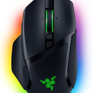 Razer Basilisk V3 - Customizable Ergonomic Gaming-Mouse with fastest Mouse Switch, 26K dpi Optical Sensor (Chroma RGB Lighting, 11 Programmable Buttons, HyperScroll Tilt Wheel) Black