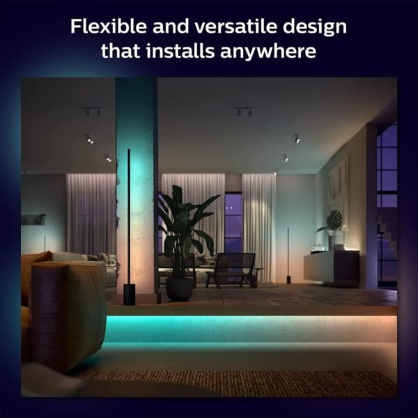 Philips Hue Gradient Lightstrip for 65 Inch TV, Sync with Media and Gaming, Smart Entertainment LED & Gradient Light Strip 2m. for Syncing with Entertainment, Media and Music. with Bluetooth - Image 7