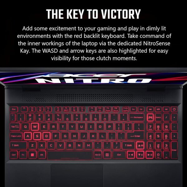 Acer Nitro 5 AN515-58-57Y8 Gaming Laptop | Intel Core i5-12500H | NVIDIA GeForce RTX 3050 Ti Laptop GPU | 15.6" FHD 144Hz IPS Display | 16GB DDR4 | 512GB Gen 4 SSD | Killer Wi-Fi 6 | Backlit Keyboard - Image 10