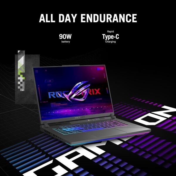 ASUS 2024 ROG Strix G16 Gaming Laptop, 14th Gen 24-Core i9-14900HX(24 Cores), GeForce RTX 4060 8GB GDDR6, 16" 240Hz QHD+ Screen, 64GB DDR5, 4TB SSD, Backlit KB, Wi-Fi 6E, Win11 Pro, with Mouse - Image 7