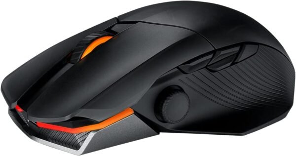 ASUS ROG Chakram X Origin Gaming Mouse, Tri-mode connectivity (2.4GHz RF, Bluetooth, Wired), 36000 DPI sensor, 11 programmable buttons, Detachable joystick, Paracord cable, Black - Image 11
