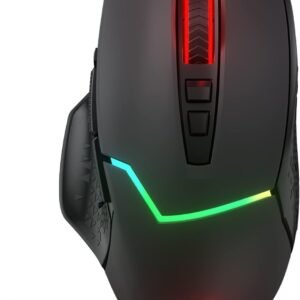 Redragon M690 PRO Wireless Gaming Mouse, 8000 DPI Wired/Wireless Gamer Mouse w/Rapid Fire Key, 8 Macro Buttons, Ergonomic Design for PC/Mac/Laptop, Black