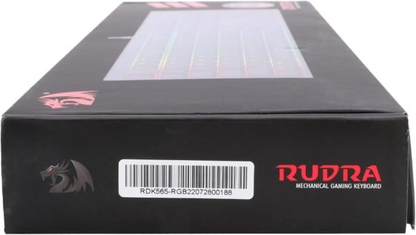 Redragon Mechanical Gaming Keyboard, Mechanical Keyboard with 105 Programmable Keys, Red Switches, Full Anti-ghosting RGB Ideal for Gaming, PC, Windows, Mac, Gamer, Office, Typists - UK Layout - Image 13
