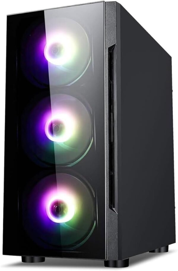 UltraTek Vulkan Series Gaming PC, Ryzen 5 5600, RTX 4060 8GB, 16GB RAM, 1TB NVME SSD, RGB Case with Glass Front, Windows 11 - Image 2