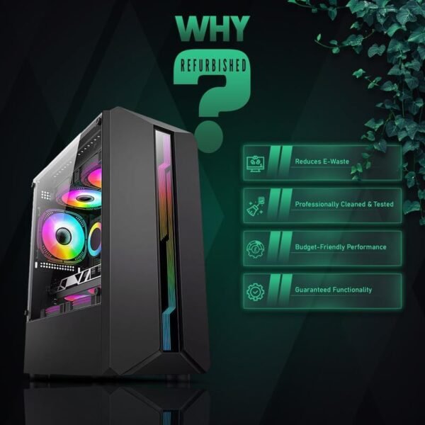 XYRAMAX Budget Gaming PC Tower for Gamers - i7 3 Gen, 16GB Ram, 512GB SSD, 500GB HDD, 1030 2GB Graphics - Prebuilt Gaming Desktop Tower With Cooling Fans for Stream, Edit & Multitask - Image 5