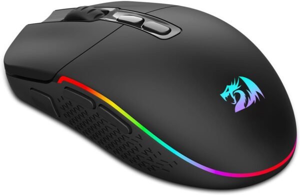 Redragon M719 Pro Wireless Optical Gaming Mouse, 8 Programmable Buttons, RGB Backlit, 10,000 DPI, Ergonomic PC Computer Gaming Mice with Fire Button - Image 8
