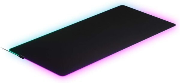 SteelSeries QcK Prism RGB Gaming Surface - 3XL Cloth Mouse Pad of All Time - Optimized for Gaming Sensors - Maximum Control, Black