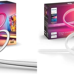 Philips Hue Gradient Lightstrip for 55 Inch TVs, Sync with Media and Gaming Smart Entertainment LED & Gradient Light Strip 2m. for Syncing with Entertainment, Media and Music. with Bluetooth