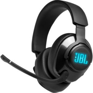 JBL Quantum 400 Wired Over-Ear Gaming Headset with Microphone and RGB, Multi-Platform Compatible, Black