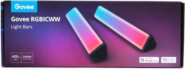 Govee LED Light Bars, Smart WiFi RGBIC TV Backlight, Gaming Lights with Scene and Music Modes, Play Light Bar for PC, TV, Room Decoration, Work with Alexa & Google Assistant - Image 8