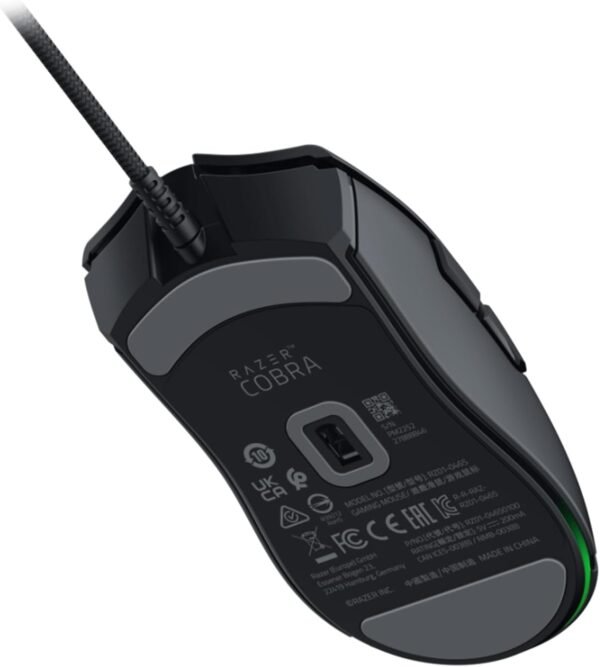 Razer Cobra - Lightweight Wired Gaming Mouse Chroma RGB (57g Lightweight Design, Optical Mouse Switches Gen-3, Chroma Lighting with Gradient Underglow, Precise Sensor Adjustments) Black - Image 2