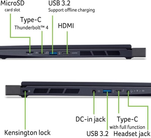 Acer Predator Helios Neo 14 Gaming Laptop | WQXGA+ IPS Display 165Hz | AI-Powered | Intel Core Ultra 9 185H Processor | NVIDIA GeForce RTX 4070 | LPDDR5X 16GB | SSD Gen 4 - Image 6