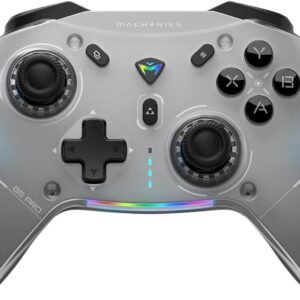 Machenike G5Pro PC Game Controller with RGB Lights, Hall Effect Joystick＆Triggers, Wireless Gaming Controller, Gamepad for Switch/Ipad/MAC/Android/Steam, Gray