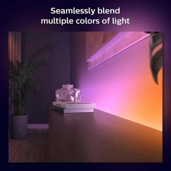 Philips Hue Gradient Light Strip 2m. for Syncing with Entertainment, Media and Music. with Bluetooth. Works with Alexa, Google Assistant and Apple Homekit., White - Image 2