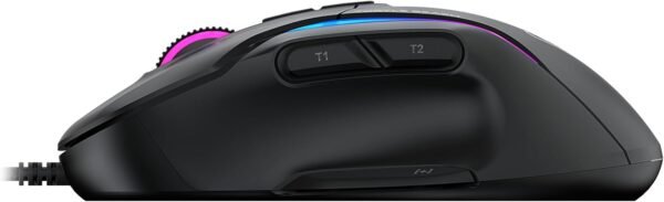 TURTLE BEACH Kone II – Wired Ergonomic RGB Gaming Mouse, 26K DPI Optical Sensor, 100M Click Life Optical Switches, 23 Customizable Inputs, 4D Scroll Wheel, Pure PTFE glides - Ash Black - Image 13
