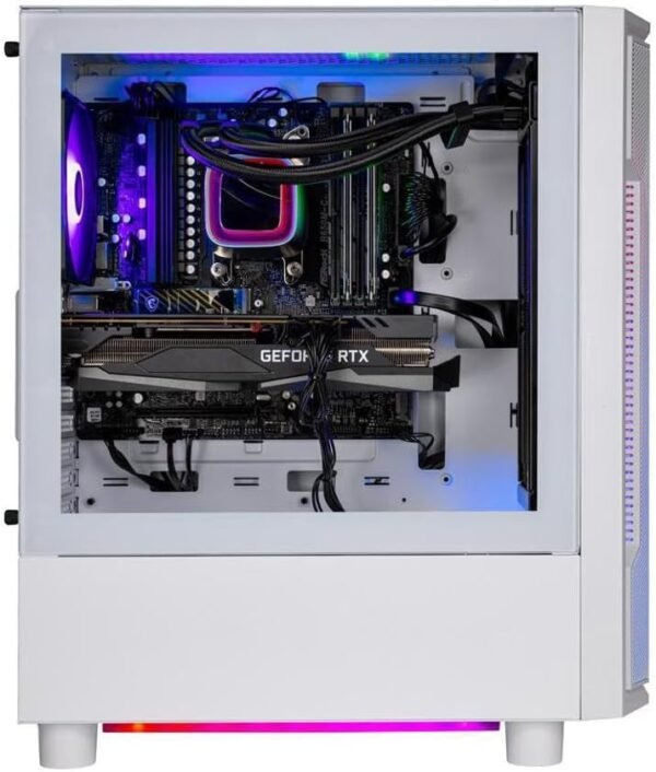Skytech Gaming Archangel Gaming PC, Ryzen 7 5700X 3.4 GHz, RTX 4060, 1TB NVME, 16GB DDR4 RAM 3200, 600W Gold PSU Wi-Fi, Win 11 Home, RGB-Keyboard and RGB-Mouse Included - Image 2