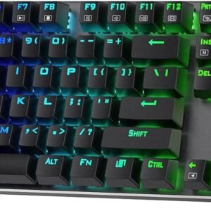 Redragon K556 PRO Upgraded Wireless RGB Gaming Keyboard, BT/2.4Ghz Tri-Mode Aluminum Mechanical Keyboard w/No-Lag Connection, Hot-Swap Linear Quiet Red Switch