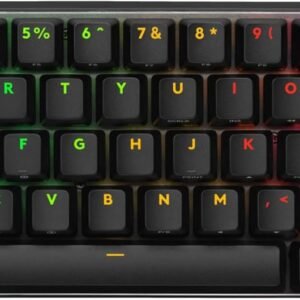 Logitech G PRO X 60 LIGHTSPEED Wireless Gaming Keyboard, Ultra Compact TKL 60% Mechanical Keyboard, LIGHTSYNC RGB, Dual-Shot PBT Keycaps, GX Optical Tactile Switches, Windows PC, UK English - Black