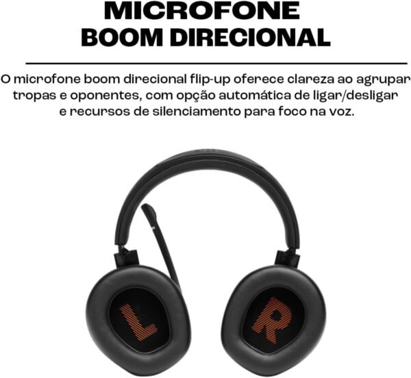 JBL Quantum 400 Wired Over-Ear Gaming Headset with Microphone and RGB, Multi-Platform Compatible, Black - Image 3