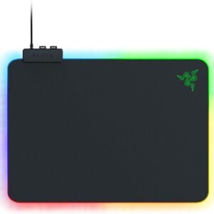 Razer Firefly V2 - Gaming Mouse Pad (Gaming Mouse Mat, Micro-Textured Surface, Cable Holder, RGB Chroma Lighting) Black
