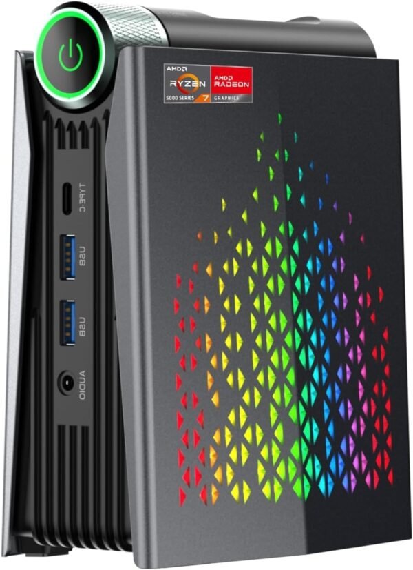 ACEMAGICIAN Mini PC Windows 11, AMD Ryzen 7 Pro 5875U (8C/16T, up to 4.5Ghz) 16GB RAM 512GB NVMe SSD Mini Gaming PC, Mini Desktop Pc with 3-mode Adjustment, WiFi 6/BT5.2/HDMI/DP/Type-C 3 SCREEN OUTPUT