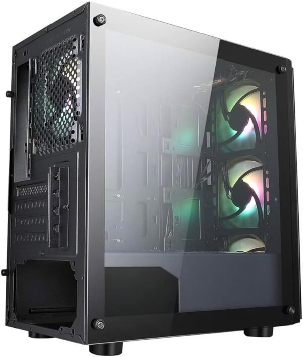 UltraTek Vulkan Series Gaming PC, Ryzen 5 5600, RTX 4060 8GB, 16GB RAM, 1TB NVME SSD, RGB Case with Glass Front, Windows 11 - Image 5