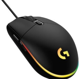 Logitech G203 LIGHTSYNC Gaming Mouse with Customizable RGB Lighting, 6 Programmable Buttons, Gaming Grade Sensor, 8K DPI Tracking, Lightweight - Black