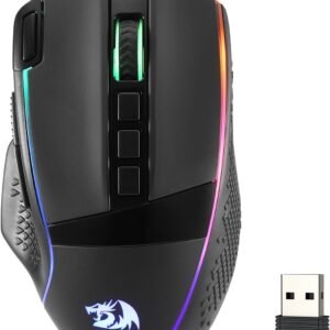 Redragon M991 Wireless Gaming Mouse, 19000 DPI Wired/Wireless Gamer Mouse with Professional Sensor, Durable Power Capacity, Customizable Macro and RGB Backlight for PC/Mac/Laptop