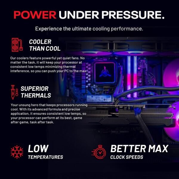 Skytech Gaming Azure 3 Desktop PC, Ryzen 7 7800X3D 4.2 GHz (5GHz Turbo), NVIDIA RTX 5060 Ti 16GB, 1TB Gen4 NVMe SSD, 32GB DDR5 RAM 6000 RGB, 650W Gold PSU, 360mm ARGB AIO, Wi-Fi, Win 11 - Image 6