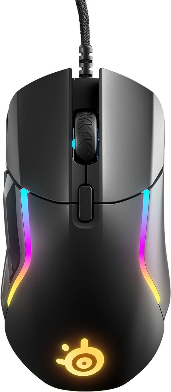 SteelSeries Rival 5 - Gaming Mouse – FPS, MOBA, MMO, Battle Royale – 18,000 CPI TrueMove Air Optical Sensor – 9 Programmable Buttons – 85 g Competitive Weight, Black