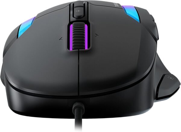 TURTLE BEACH Kone II – Wired Ergonomic RGB Gaming Mouse, 26K DPI Optical Sensor, 100M Click Life Optical Switches, 23 Customizable Inputs, 4D Scroll Wheel, Pure PTFE glides - Ash Black - Image 7