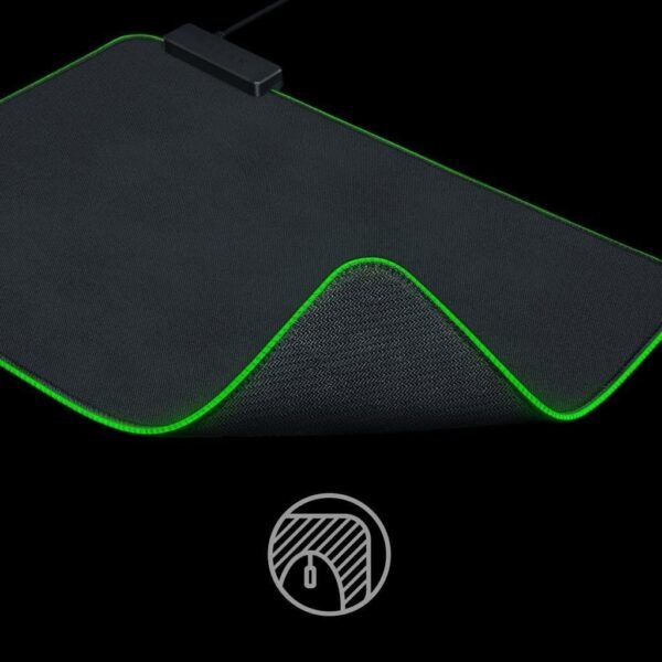 Razer Goliathus Chroma - Soft Gaming Mouse Mat with RGB Lighting (Cable Holder, Fabric Surface, Non-Slip, Quilted Edge, Optimized for all Mice) Black - Image 9