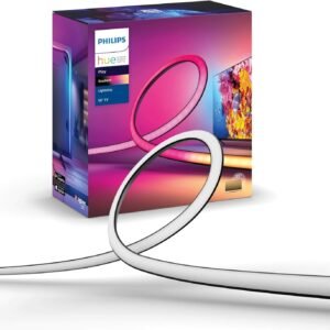 Philips Hue Gradient Lightstrip for 55 Inch TVs, Sync with Media and Gaming Smart Entertainment LED Lighting with Voice Control, Compatible with Alexa, Google Assistant (Packaging may vary)