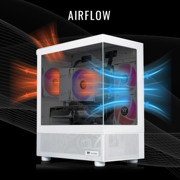 Thermaltake LCGS View 8760S-170 Gaming Desktop (AMD Ryzen™ 7 8700F, ToughRam 16GB DDR5 6000MT/s RGB Memory, NVIDIA GeForce® RTX 5060, 1TB NVMe M.2, WiFi, Windows 11) V17S-B650-560-LCS - Image 3