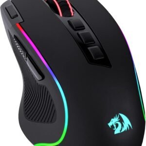Redragon M612 Predator RGB Gaming Mouse, 8000 DPI Wired Optical Gamer Mouse with 11 Programmable Buttons & 5 Backlit Modes, Software Supports DIY Keybinds Rapid Fire Button