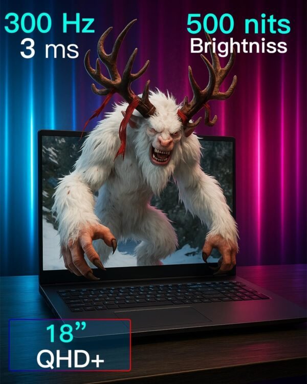 Alienware 18-inch Area-51 Gaming Laptop - GeForce RTX 5080 16GB GDDR7 18" QHD+ 300Hz Intel Ultra 9 275HX AlienFX RGB Lighting Wi-Fi 7 Ai NPU Quad Fan Cooling, Win 11PRO(64GB DDR5, 4TB SSD) - Image 3
