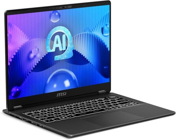MSI Prestige 14 AI Studio Laptop - (14" 16:10 2.8K OLED panel, Latest Intel Core Ultra 7 155H, NVIDIA GeForce RTX 4050, 32GB RAM,1TB NVMe PCIe SSD, Intel WIFI 7BE, Windows 11 Pro) -Stellar Grey - Image 3