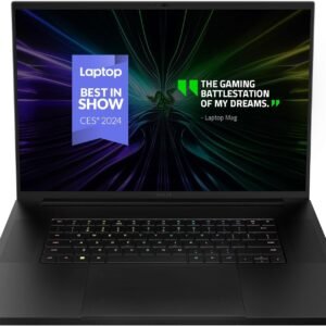 Razer Blade 18 (2024) - 18 inch Gaming Laptop - NVIDIA Geforce RTX 4080 - Intel i9-14900HX - 18" QHD+ 300Hz Display - Snap Tap (32GB DDR5 RAM, 1TB SSD, aluminium case) QWERTY UK-Layout | Black