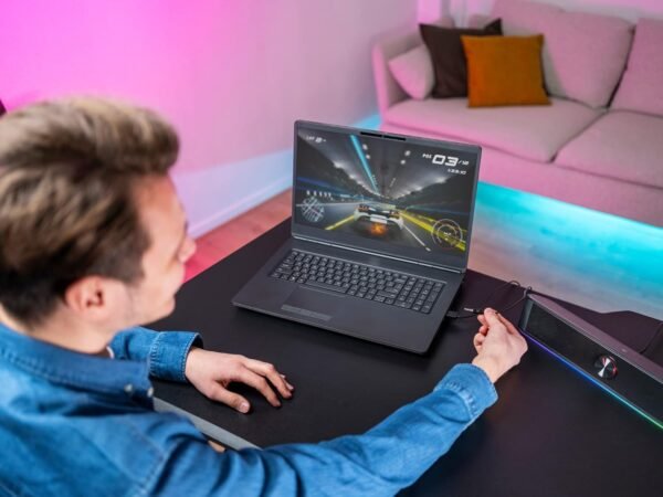 Trust Gaming GXT 619 Thorne RGB Illuminated Soundbar, PC Speakers, 12W Peak Power, 3.5 mm Jack, USB Powered Soundbar, Stereo Sound System for PC, Desktop, Laptop, Computer - Black - Image 8