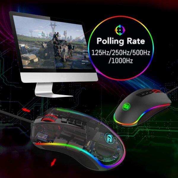 Redragon: Cobra Chroma M711 Gaming Mouse/PC - Image 7