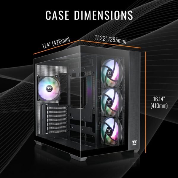 Thermaltake LCGS View 9880-380 Gaming Desktop (AMD Ryzen™ 7 9800X3D, ToughRam 32GB DDR5 6400MT/s RGB Memory, NVIDIA® GeForce RTX™ 5080, 1TB NVMe M.2, WiFi, Windows 11) V38B-B850-580-LCS - Image 5