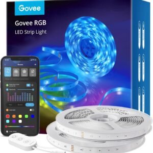 Govee RGB LED Strip Lights 10M, Smart WiFi APP Control, Colour Changing, Works with Alexa & Google Assistant, LED Strip for Bedroom, TV, 2 Rolls of 5M