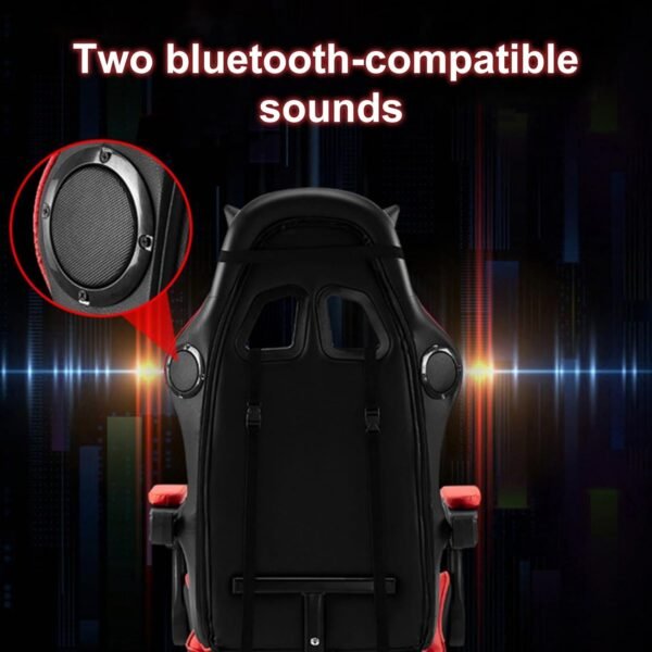 Ergonomic Gaming Chair with Function RGB Light Footrest Lumbar Support Height Adjustable High Back Computer Chair Swivel Office Chair for Adults Women Men - Image 7