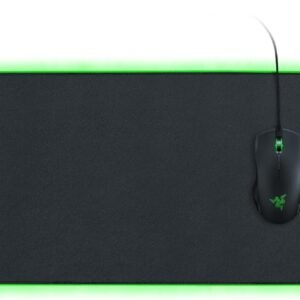 Razer Goliathus Extended Chroma - Soft Extended Gaming Mouse Mat Chroma RGB Lighting (Cable Holder, Fabric Surface, Quilted Edge, Optimized for all Mice) Black