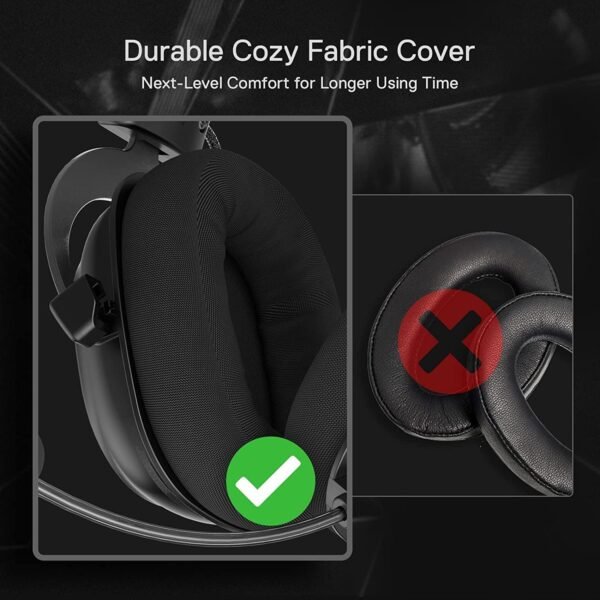 Redragon H510 Zeus-X RGB Wired Gaming Headset - 7.1 Surround Sound - 53MM Audio Drivers in Memory Foam Ear Pads w/Durable Fabric Cover- Multi Platforms Headphone - USB Powered for PC/PS4/NS - Image 5