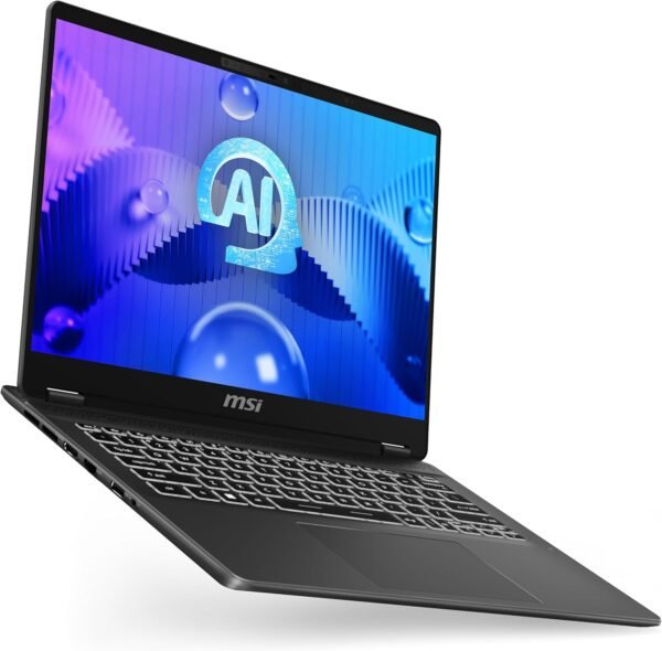 MSI Prestige 14 AI Studio Laptop - (14" 16:10 2.8K OLED panel, Latest Intel Core Ultra 7 155H, NVIDIA GeForce RTX 4050, 32GB RAM,1TB NVMe PCIe SSD, Intel WIFI 7BE, Windows 11 Pro) -Stellar Grey - Image 5