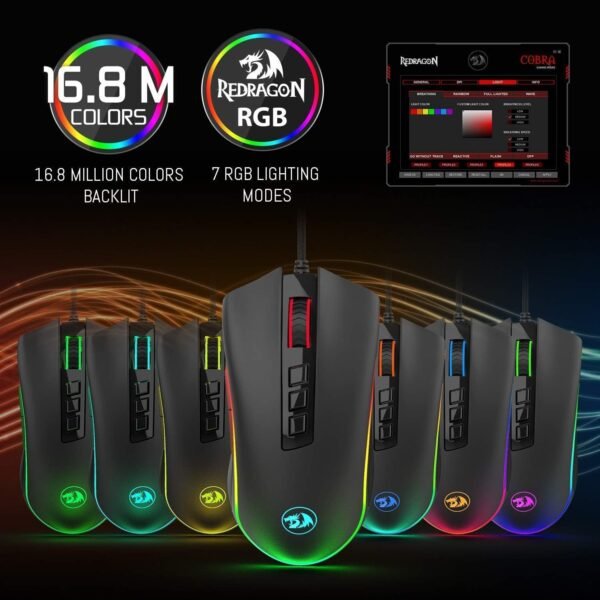 Redragon: Cobra Chroma M711 Gaming Mouse/PC - Image 4